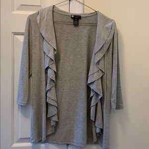 Gray cardigan!